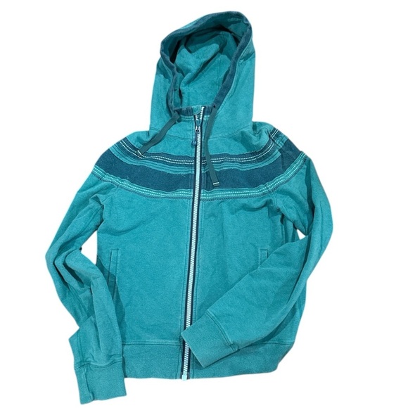 lululemon athletica Tops - Womens Lululemon Teal Zip-Up Hoodie Sweatshirt blue top athletic medium